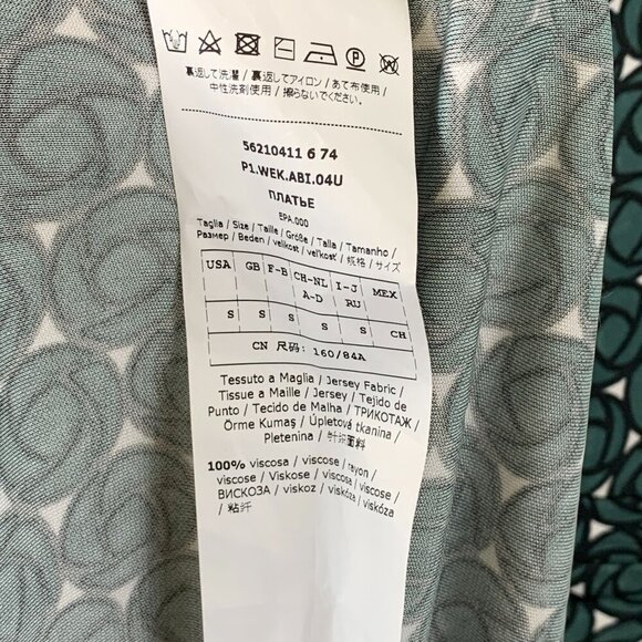 NWT Weekend Max Mara Uvetta Round Neck Sleeveless Midi Dress Size S - Picture 10 of 10